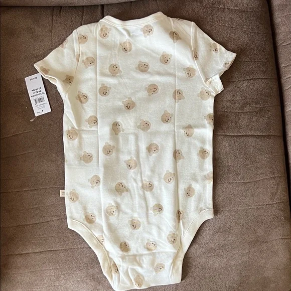 Baby Gap Beige Bear Pattern Baby Bodysuit - Picture 8 of 8